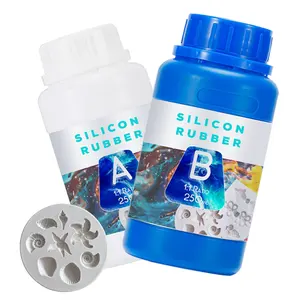 Silicone putty 250ml A+250ml B Liquid Silicone Rubber for Casting Resin 1:1 by Volume for mold making