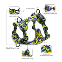 Motifs personnalisables 53 couleurs doux confortable harnais pour chien anti-évasion gilet en nylon respirant chats XS espace coton néoprène