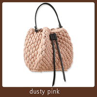 Tas Rajut Tangan Buatan Sendiri untuk Wanita, Tas Selempang Benang Estetis, Hadiah Fashion Mewah Gaya Boho