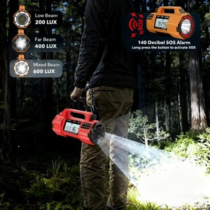 Radio solaire à manivelle d'urgence, alerte météo, charge USB, matériau ABS pour kit de survie en cas de panne de courant 20000mAh 10W, extérieur - Product Image 4