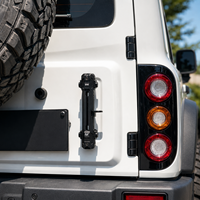 Support de drapeau pour pneu de secours de véhicule tactique 4x4 rétro, style militaire BAW BJ212, avec support d'antenne extérieure