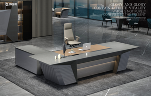 Vendo una <span class=keywords><strong>serie</strong></span> de bordes de diseño de forma de montaña gris avanzada patentada única con desbloqueo de huellas dactilares inteligente Escritorio de oficina de gabinete adjunto - Product Image 4