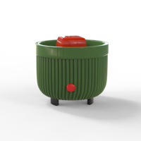 Diffuseur d'arômes électrique en céramique et purificateur d'air, appareil de fusion de cire résistant à la chaleur, décoration écologique pour la maison