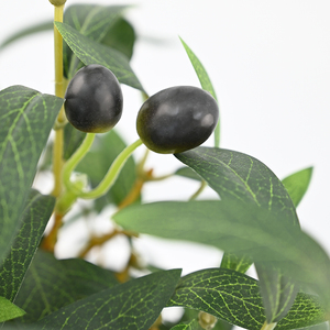 Commercio all'ingrosso 90cm lungo stelo foglie Withe Olive frutta artificiale rami <span class=keywords><strong>di</strong></span> ulivo foglie <span class=keywords><strong>di</strong></span> piante per la vendita <span class=keywords><strong>di</strong></span> vasi - Product Image 2