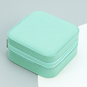 Bán buôn Mini lưu trữ dây kéo du lịch đồ trang sức tổ chức trường hợp bông tai vòng Vòng cổ nhỏ laserable leatheretter hộp đồ trang sức - Product Image 6