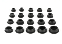 Stock 1-170mm T Forme Silicone Trou Bouchon De Bouteille, Blanc Noir Bouchon De Tuyau En Caoutchouc Bouchon Anti-Poussière En Caoutchouc