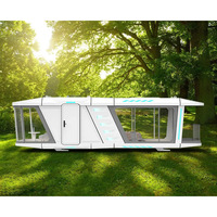 Conception en acier prête à l'emploi modulaire portable appartement maisons préfabriquées de luxe maison capsule