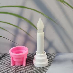 Moules de coulée en résine faits à la main Ins Style Silicone Bougeoir Moules W0109 pour bricolage Ornements décoratifs et outils de gâteau - Product Image 5