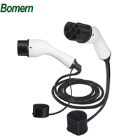 Câble de charge ignifuge Bomern de type 2, 16A/32A, mode 3, protection IP65, 5 mètres, chargeur de véhicule électrique CE/FCC