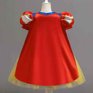 Disfraz <span class=keywords><strong>de</strong></span> Princesa Blancanieves para Niñas, Vestido <span class=keywords><strong>de</strong></span> Tul con Mangas Abullonadas y Lazo, Disfraz <span class=keywords><strong>de</strong></span> Halloween para Niñas, Poliéster, TV y Cine - Product Image 3