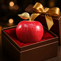 Ornement Pomme en Laiton – Décoration de Noël et Anniversaire, Cadeau, Centre de Table, Décoration de Bureau à Domicile – Vente en Gros