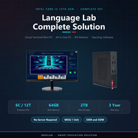 Mini PC Terminal Cloud Intel Core i5 12e Génération, Solution Complète pour Laboratoire Linguistique avec Logiciel d'Enseignement Interactif