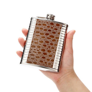 กระติกน้ำสเตนเลสสตีลพร้อมช่องใส่ของขนาด8ออนซ์กระติกวิสกี้ขวดเหล้ามีฝาเกลียวขนาดพกพา - Product Image 3