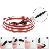 Tira de Luces LED Flexible de 12V para Capó de Coche, Luces Diurnas Blancas, Decoración, Retroiluminación, 9W, Universal, Nueva