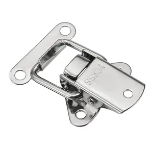 Hot Selling Custom Mini Stainless Steel Iron Toolbox Toggle Draw Catch Latch 90 Degree For Seaside Showcase