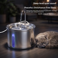 Fontaine à eau circulaire automatique pour chat en acier inoxydable avec emballage personnalisé en provenance de Chine