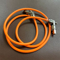 Kabel Multi-Fungsi 240W 4-in-1 USB Tipe C Lampu RGB Berkedip 1M Silikon untuk Samsung Xiaomi Laptop Power Bank Pengisian Daya Mobil