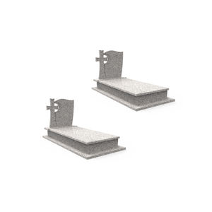 Pierre tombale en granit noir Galaxy de qualité supérieure avec gravure laser personnalisée, portrait et lettrage en feuille d'or pour usage commémoratif - Product Image 1