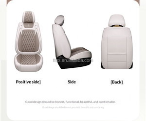 Coprisedili in Pelle Nappa di Design Premium, Set Completo Universale per 5 Posti, Adatto per <span class=keywords><strong>Opel</strong></span> Astra <span class=keywords><strong>Corsa</strong></span> Mokka Grandland, Sensazione Liscia, Look Artistico - Product Image 5