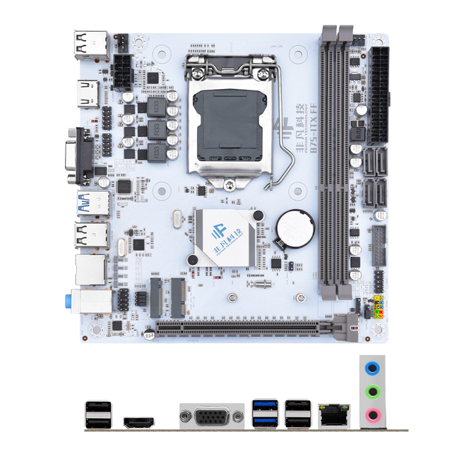 New ITX H61 H81 B75 B85 H310 H510 Computer Motherboard Intel Chipset 1150 1151 1155 1200  2-11th Gen Dual DDR3 DDR4 for PC