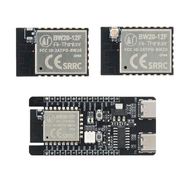 XLW BW20-12F IPX Dual-band WiFi+BLE5.0 BT Wireless Module Dual-core MCU BW20 RTL8711 Chip Module BW20-12F-Kit Development Board