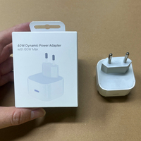 Adaptador PD Tipo C de 40W para iPhone 17 16 15 14 Pro, Cargador Rápido con Cable Trenzado de 60W, Enchufe Americano, Cargador USB C Plegable para iPhone