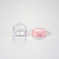 Pot à crème Transparent 6ml, boîte à Pot en plastique, Mini récipient d'échantillon cosmétique Transparent avec couvercles, en stock, 10 pièces
