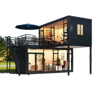 Maison conteneur modulaire détachable à faible coût avec fonction respirante, design moderne pour hôtels, bureaux