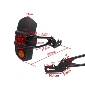 Guardabarros trasero de motocicleta CNC, guardabarros negro para <span class=keywords><strong>Honda</strong></span> NC 700 750X 750D CB 1300 400 - Product Image 2