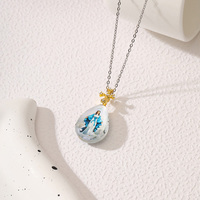 2024 collier pendentif en cristal à la mode ovale Saint Michael église catholique vierge marie collier collier religieux