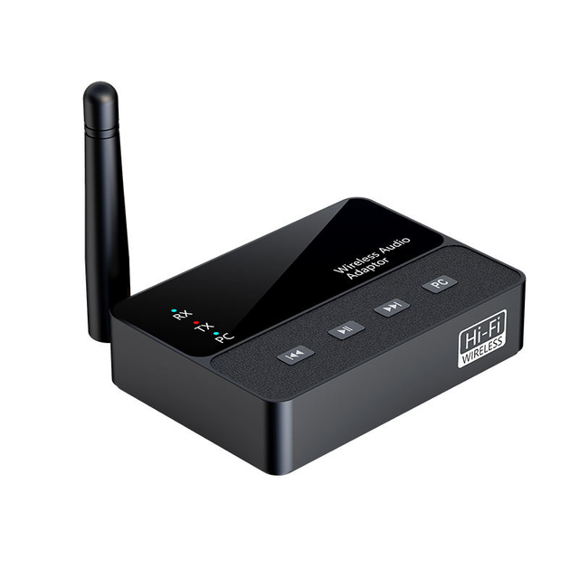 J100 Bluetooth 6.0 Transmitter Receiver Low Latency Wireless Audio Adapter 3.5mm AUX RCA HIFI Lossless Sound for PC