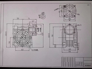 5: 1-100:1 rv40 giảm tốc Worm <span class=keywords><strong>Gear</strong></span> mặt bích vuông nmrv040 giảm tốc lỗ đầu vào 14mm lỗ trục đầu ra 18mm cho động cơ servo 60mm - Product Image 5