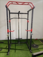 Gym Indoor Portable 2x2 Metal Safety Power Squat Rack avec poulie et Smith Machine Upright Multi-Power Rack