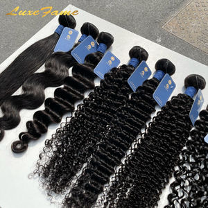 Campione libero capelli capelli crudi vergine cuticola allineati capelli, capelli umani intrecciati, vendita all'ingrosso di capelli crudi brasiliani vergini - Product Image 3