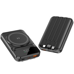 Nuevo Banco de <span class=keywords><strong>Energía</strong></span> Inalámbrico Magnético de 10000mAh, con 3 Cables Integrados y Pantalla, Carga Rápida de 22.5W para Teléfonos Inteligentes - Product Image 2