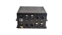 4 Ch Balanced XLR Audio Fiber Extender with SFP Module Over 20 Km 1 core Single-Mode Fiber or Max 500 Meters Multi-Mode Fiber