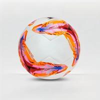 Ballon de football Fengsu personnalisé avec logo, en cuir PU, taille 5, cousu à la machine, thermocollé, haute qualité, durable, pour entraînement d'équipe en extérieur