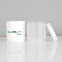 Pot en plastique à large ouverture de 180 g, vide, avec couvercle à vis, réutilisable, pour crème hydratante pour le visage, emballage de beauté