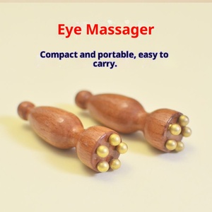 Peigne de massage des méridiens en forme de <span class=keywords><strong>petite</strong></span> graine de lotus, masseur facial en laiton, instrument de beauté, stylo d'acupression pour les yeux, portable pour le soin de la peau du visage - Product Image 3