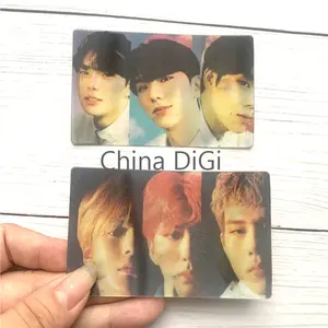 Kpop idoli che cambiano carta lenticolare personalizzata per la stampa di fogli 3D con foto personalizzata in PVC