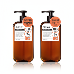 Gel de Ducha Skinyou Innocent Deep Musk 500g, Paquete de 2, Líquido Limpiador Corporal Perfumado con Descuento - Product Image 1