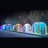 Tente extérieure de bulle de maison de dôme de polycarbonate de transparence d'igloo géodésique pour le centre de villégiature de Glamping