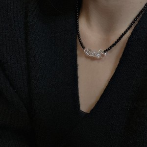 สร้อยคอชุบลูกปัดแฟชั่นหลากสีสำหรับผู้หญิงโซ่กระดูกไหปลาร้าเงินแท้ S925สไตล์เกาหลี - Product Image 2