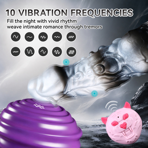 Funda para Pene de Silicona Inteligente de 8'' con Patrones de Vibración Personalizables, Juguete Interactivo, Diseño Dragón de Montaña, para Vibración - Product Image 2