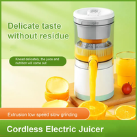 Elektrische Draagbare Juicer Centrifugaal Fruit Groente Juicer Machine Oranje Citrus Koude Pers Slow Juicer Extractor Machine