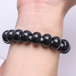 100pcs 14mm lỗ lớn trong suốt hạt thủy tinh pha lê Vòng đeo tay quyến rũ hạt tròn cho đồ trang sức làm DIY handmade may vá Bộ dụng cụ - Product Image 4