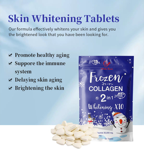 Colágeno Congelado 2 en 1, Medicinal para Blanquear la Piel, Paquete de 60 Tabletas, Elimina la <span class=keywords><strong>Melanina</strong></span>, Cápsulas de Belleza Blanqueadoras - Product Image 4