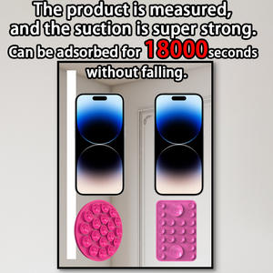 1800 segundos sin caerse Ventosa de silicona Soporte para teléfono Ventosa potente para <span class=keywords><strong>espejo</strong></span>, <span class=keywords><strong>baño</strong></span>, cocinero, Fitness - Product Image 6