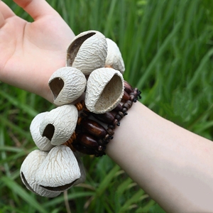 Wholesale Natural Plant <b>Seed</b> Wrist Rattle Bracelet Handmade Percussion Wrist Bell For Kindergarten Teaching And Performance - Product Image 1