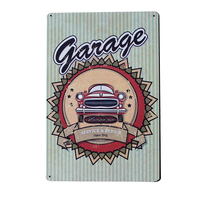 Décoration européenne design moto voiture vintage panneau métallique à sublimation panneau mural en métal pour décorer les murs